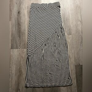 H&M Monochrome Tube Top Skirt Size M
